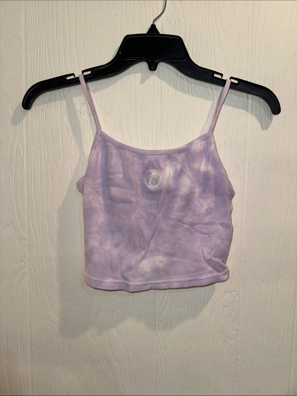 PacSun Lavender Tie-Dye Ribbed Crop Cami